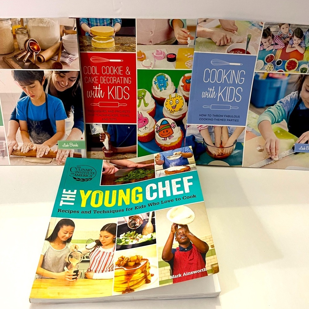 4 Cookbooks for kids including one from the Culinary Institute of America